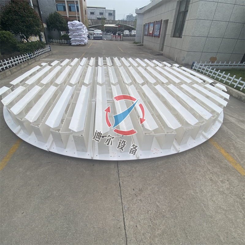 江西迪爾設(shè)備與您分享山東煙氣塔廢氣塔PP槽盤分布器DN6500塑料塔內(nèi)件