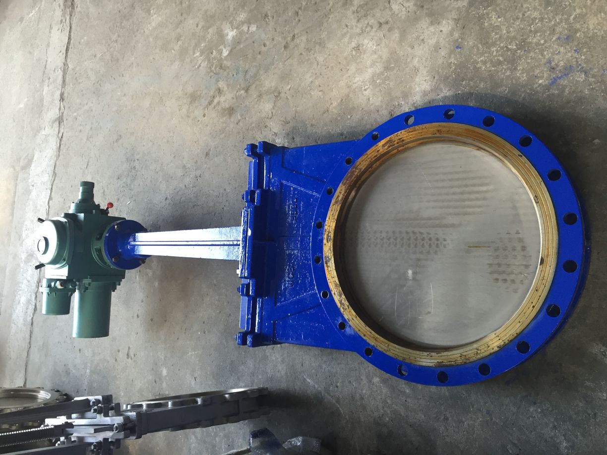 电动刀闸阀DN600碳钢刀型闸阀明杆渣浆阀厂