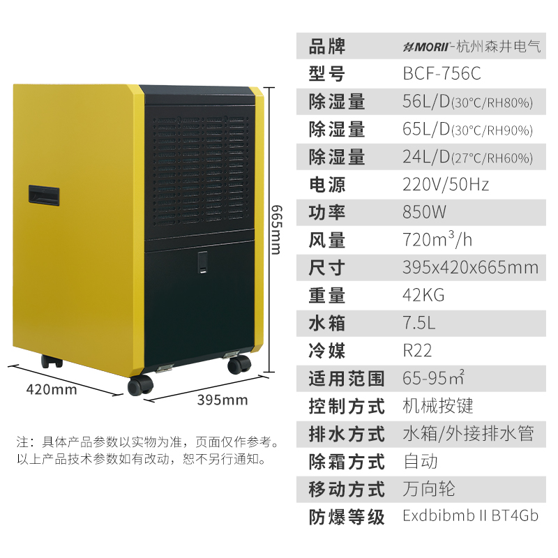 森井BCF-756C MORII森井防爆除濕機(jī)